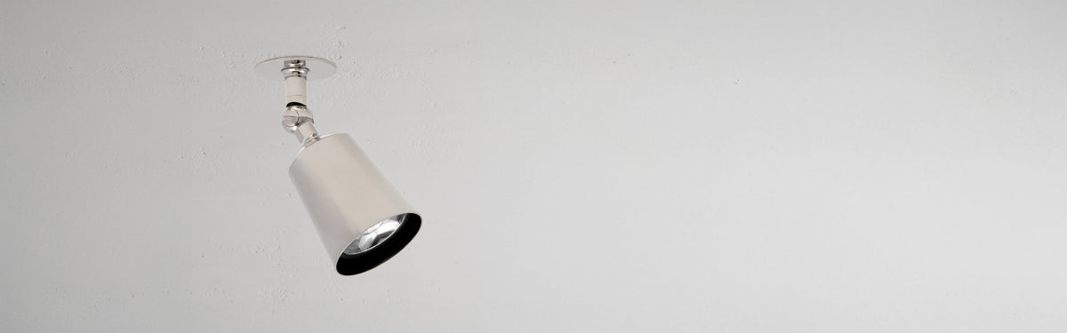 Polished nickel spotlights