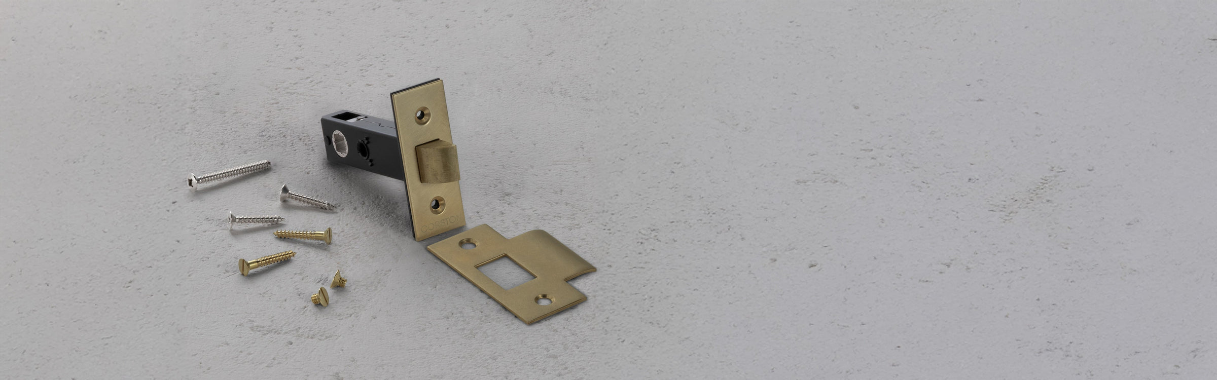 Antique brass locks & latches